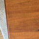 Table basse pin et métal vintage