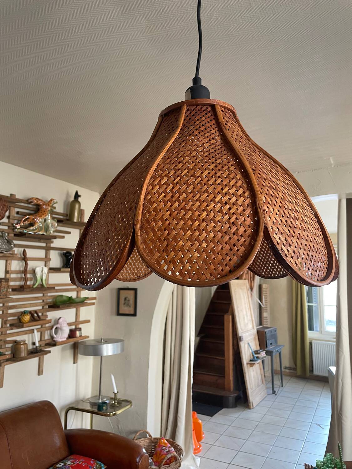 Rattan pendant light