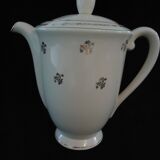 Antique pouring coffee pot in Gien earthenware, Valence model, A040