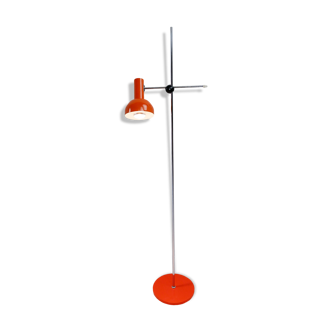 Vintage orange floor lamp, 1970s