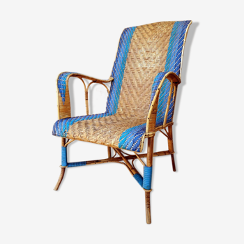 Two-color rattan chair