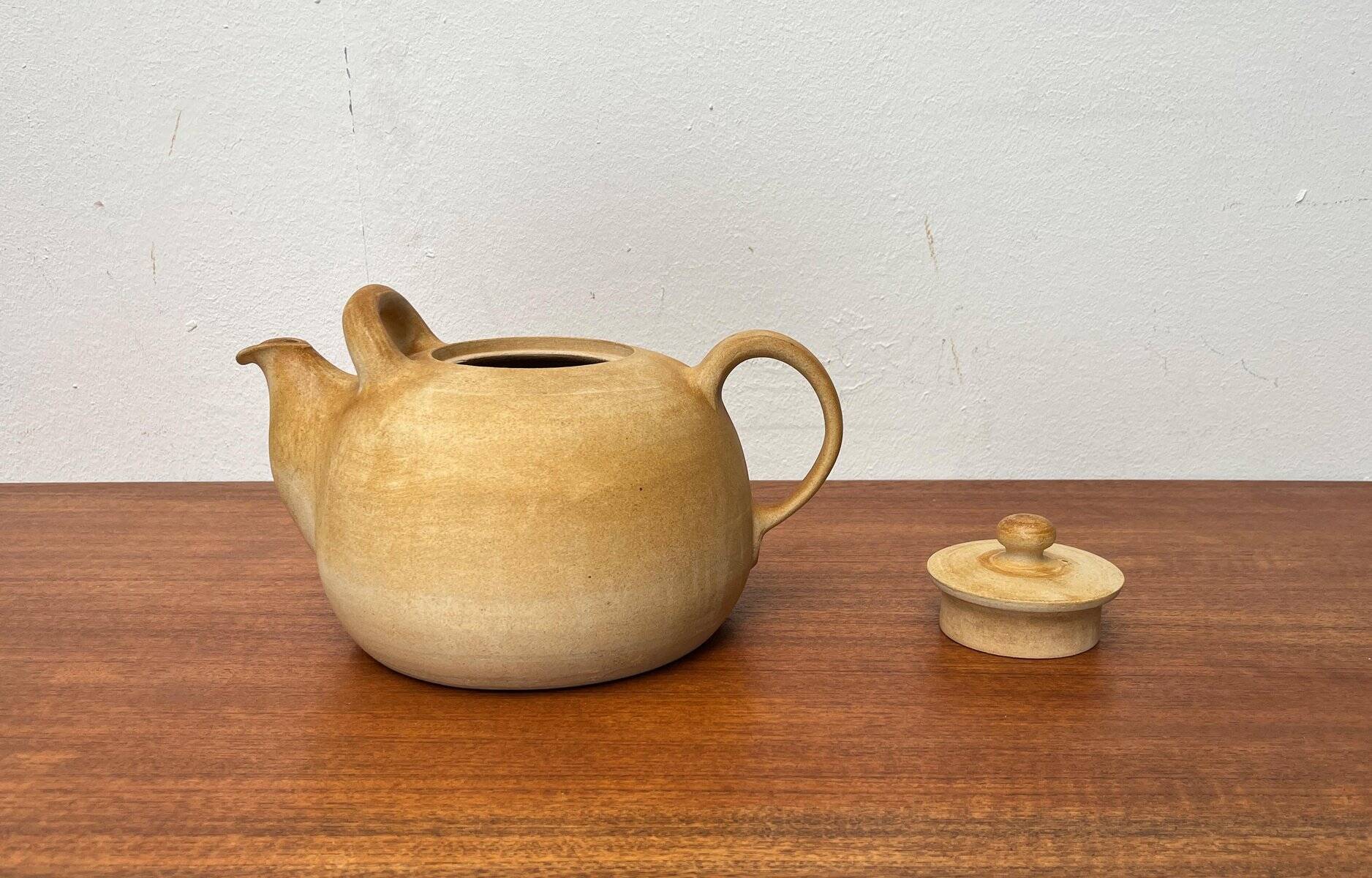 Teapot Studio Denmark Large Mid-Century by Herman A. Kähler for Kähler, 1960s