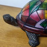 Turtle lamp in glass paste.