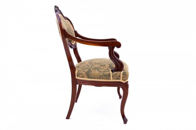 Antique armchair from around 1880, France. After renovation.
