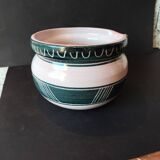 French artisanal ceramics – decorative pan in Capron style – year