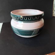 French artisan ceramics – decorative pan in Capron style – year