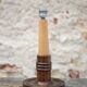 Art Deco wooden lamp, vintage wooden lamp base, table lamp.
