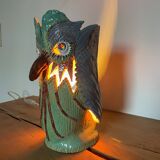 Ceramic owl lamp, 2019