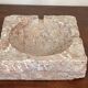 Vintage pinkish beige marble ashtray