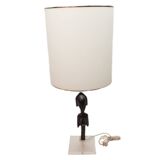70s lamp decorated with an African statuette