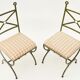 Série de 4 chaises en métal