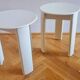 Pair of Midcentury Stools/Side Tables Trio, Olaf Von Bohr, Italy, 1970s