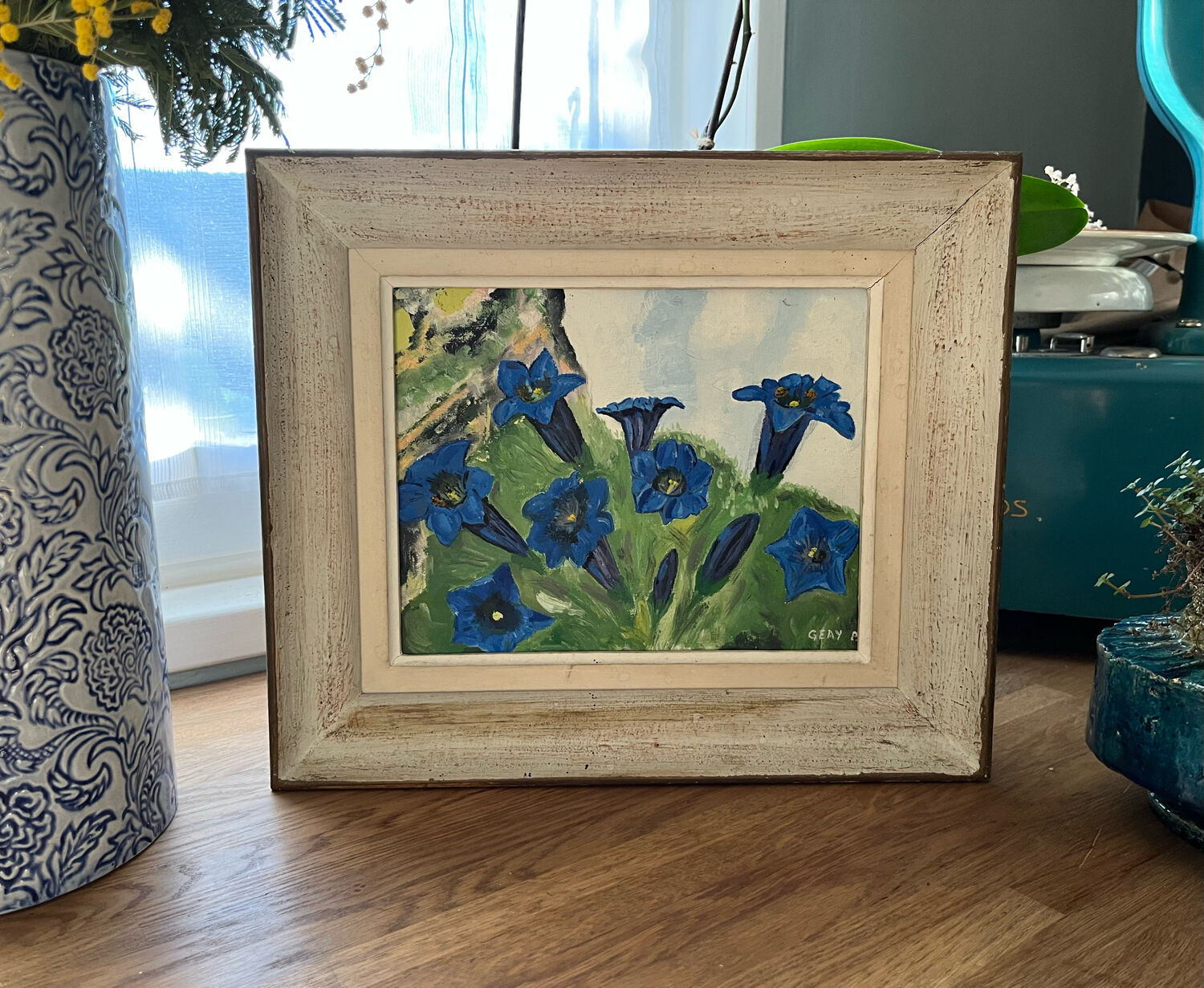 Oil on canvas signed