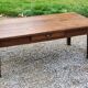 Oak farmhouse coffee table nineteenth century 1 drawer feet bobbins 149cm