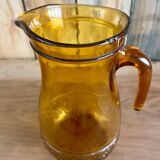 Pichet 70s en verre jaune