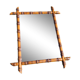 Large antique wooden mirror