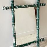 Antique mirror called Vintage patinated bamboo