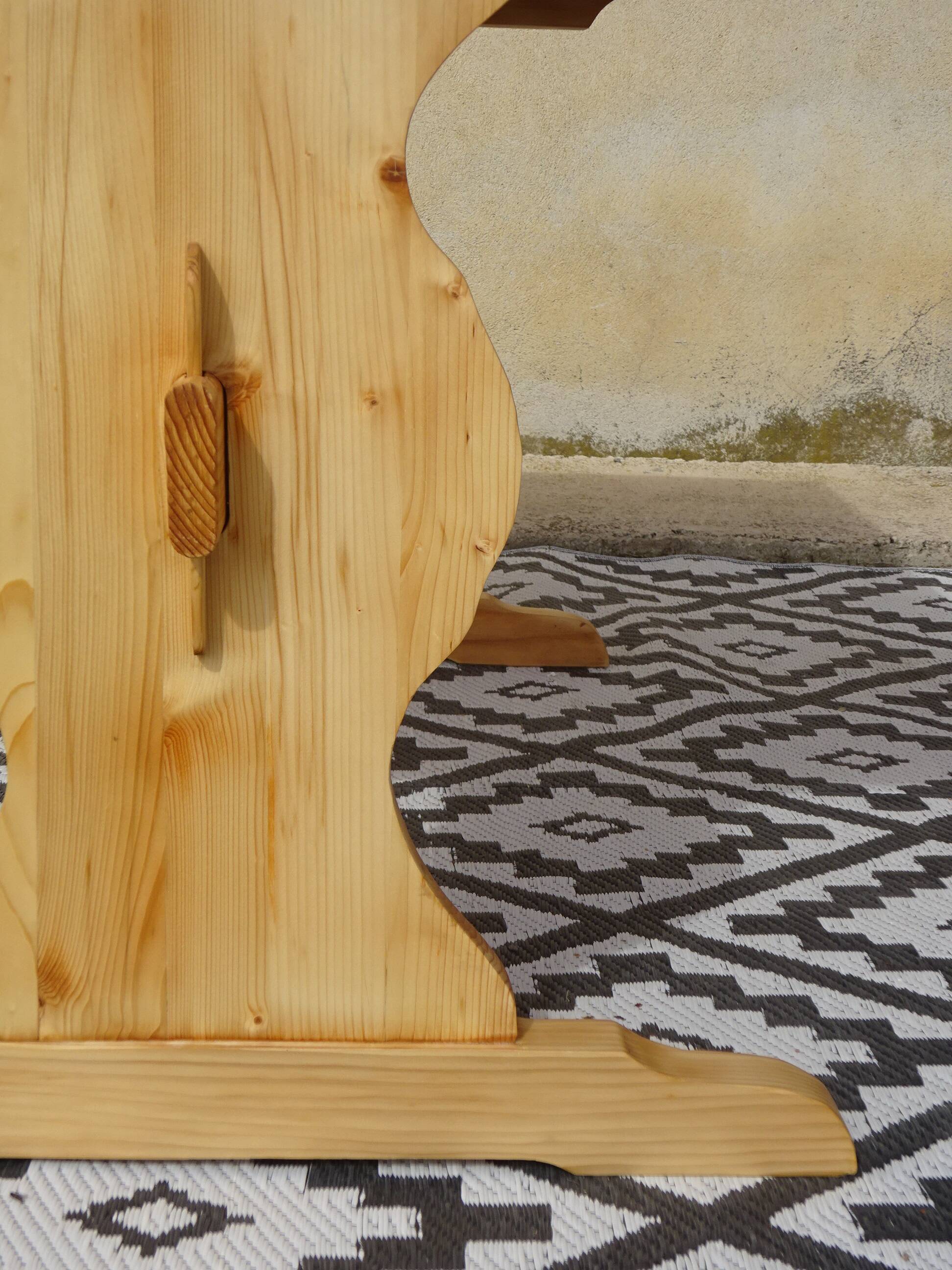 Wooden monastery table