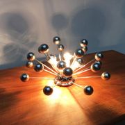 Lampe de table atomique allemande de l'âge spatial du milieu du siècle de Cosack