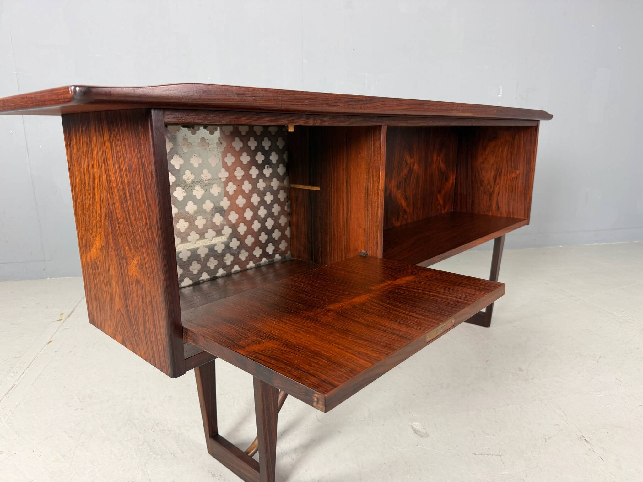 1960s Peter Løvig Nielsen 'Boomerang' Desk Hedensted Møbelfabrik