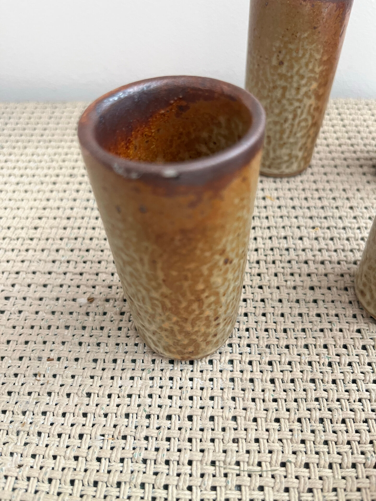 6 stoneware vases