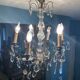 Grapevine chandelier NINETEENTH bronze and crystal