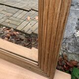 1940 beveled mirror solid raw oak 74x104