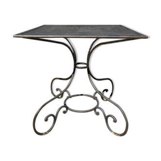 Wrought iron garden table