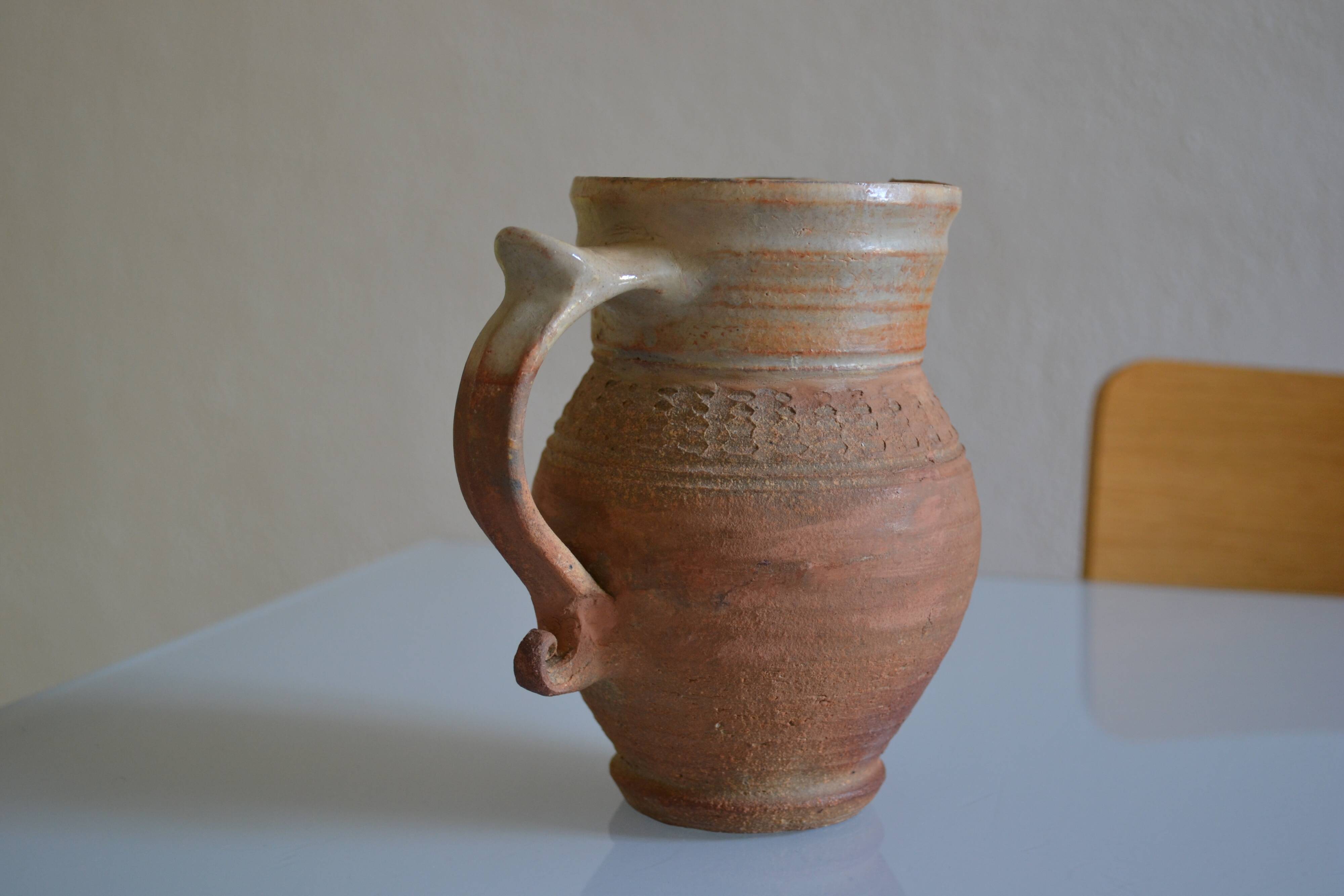 Old terracotta pitcher France