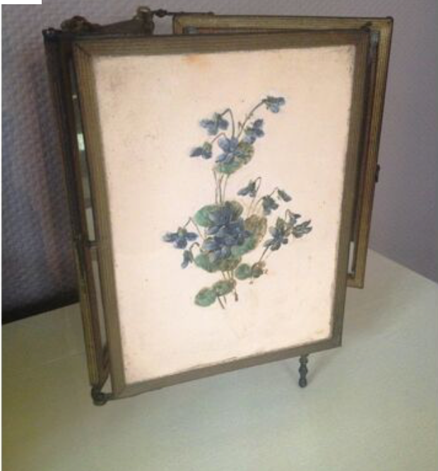 Mirror barber brass tryptic, 1930