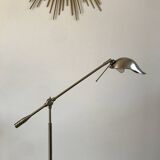 Lampadaire en alu brossé pivotant années 70