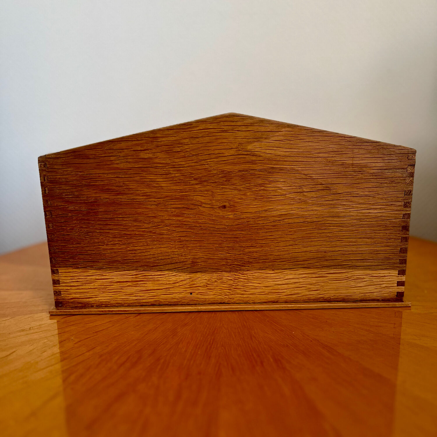 Porte-courrier en bois vintage