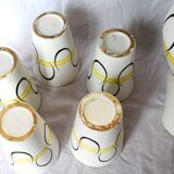 Vallauris orangeade service - signed André Baud - 50s/60s style