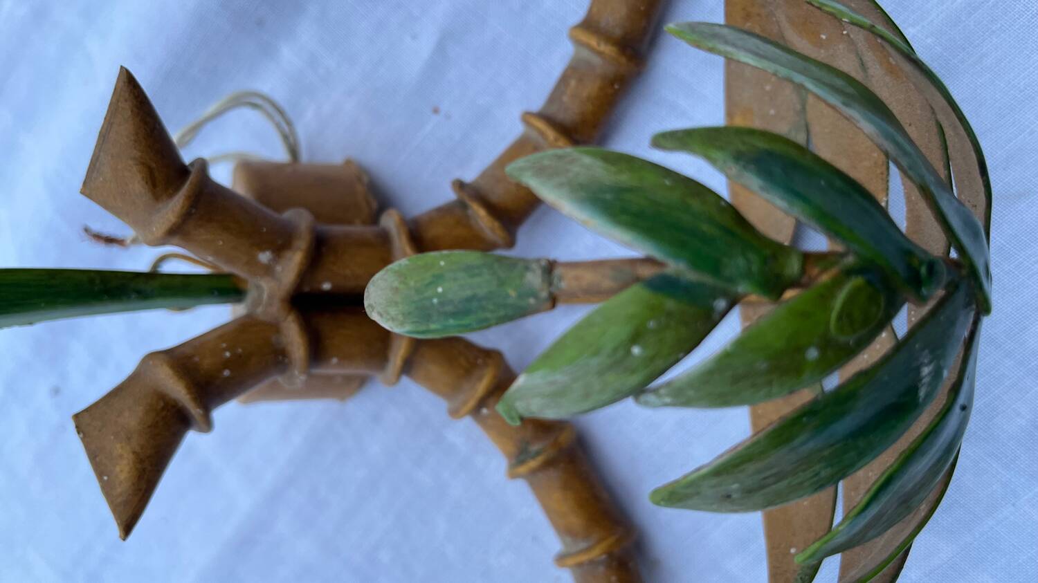 Pair of metal wall lights from the 60s/70s