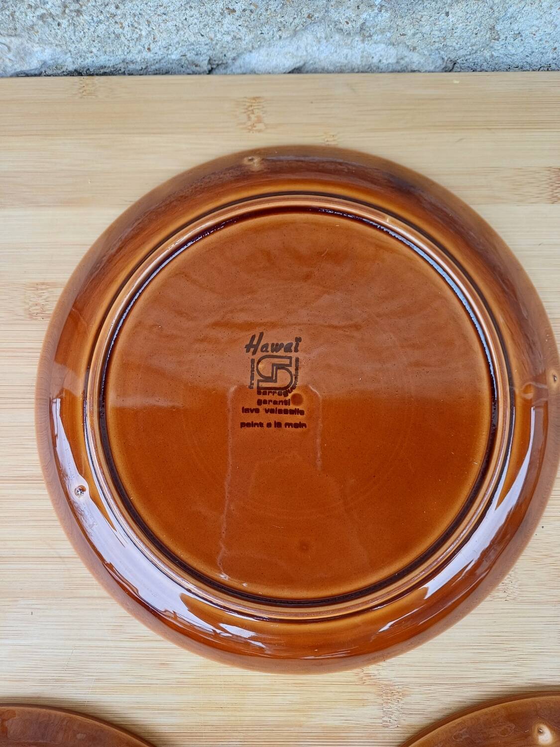 Sarreguemines collection “Hawai” plates