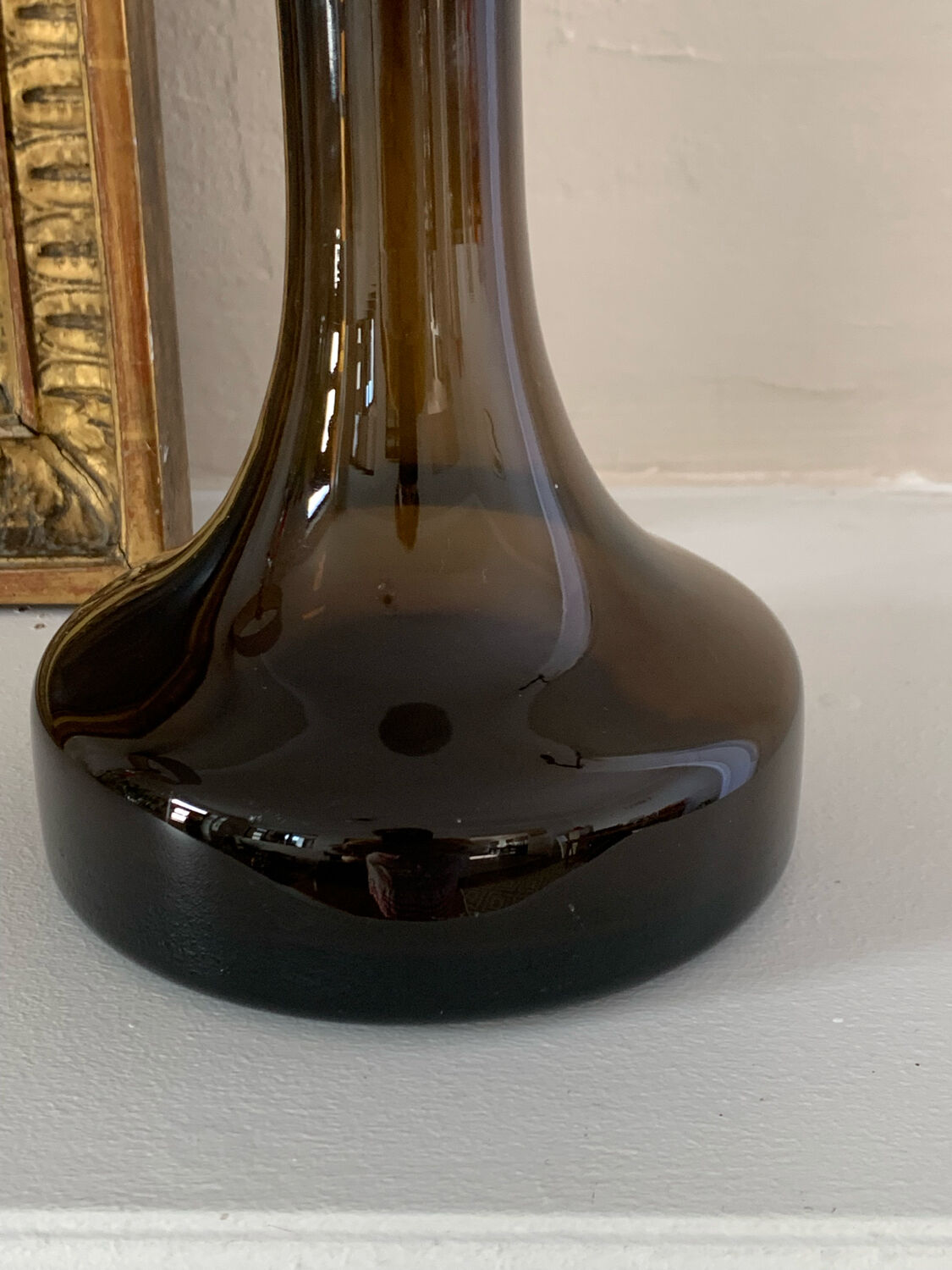 70' smoked glass vase