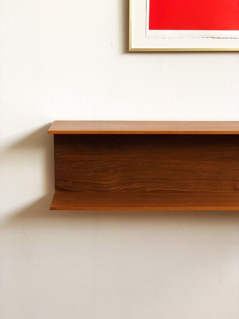 Walter Wirz Regal wall shelf for Wilhelm Renz in teak