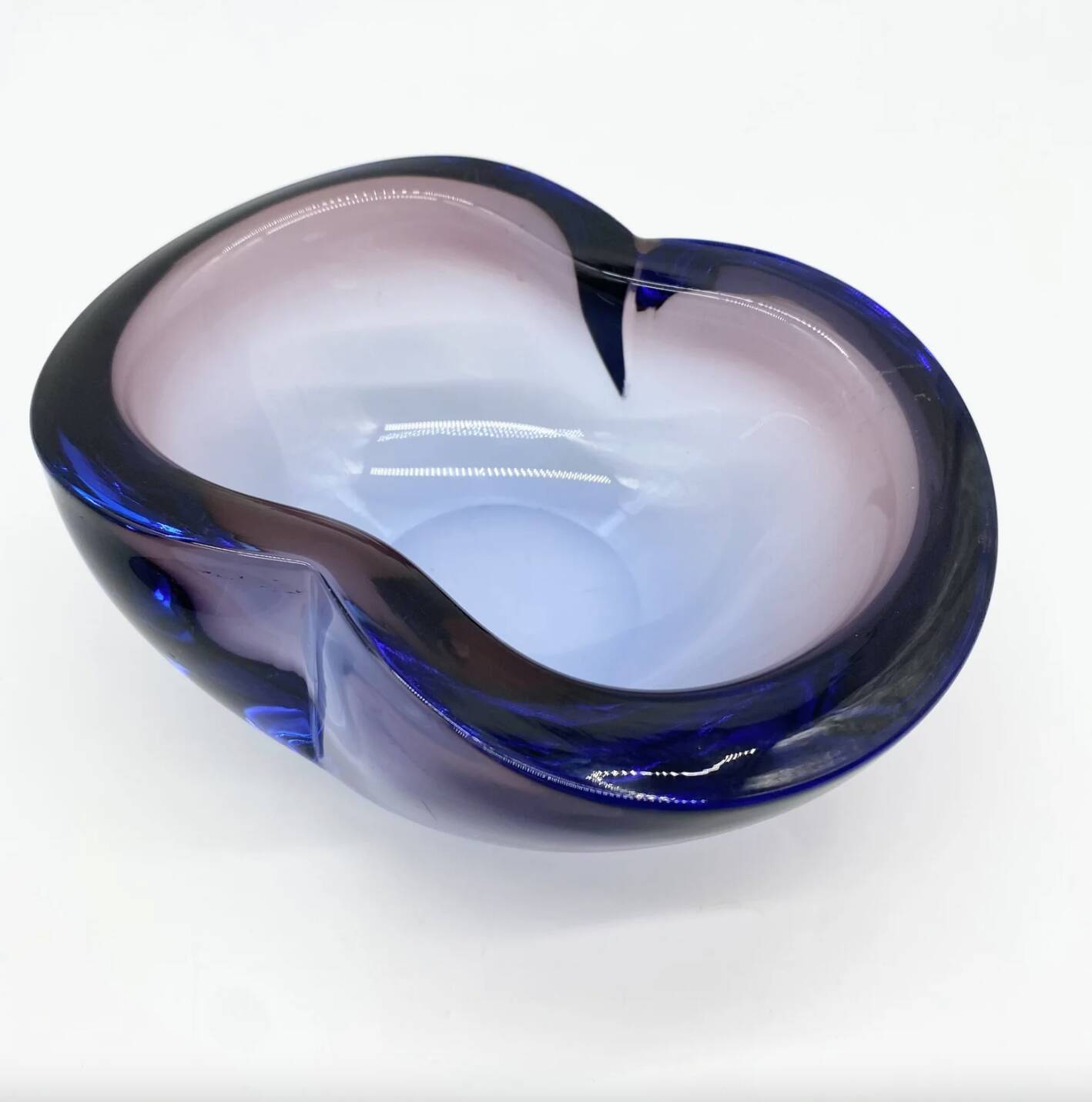 Cendrier « Blue Velvet » / Murano Sommerso – 1960–70s
