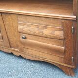 2-door oak cabinet