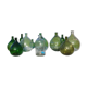Lot de 13 Dames Jeanne , Bouteilles , Flacon verre Anciens