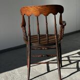 Fauteuil Windsor en bois tourné XXIXème