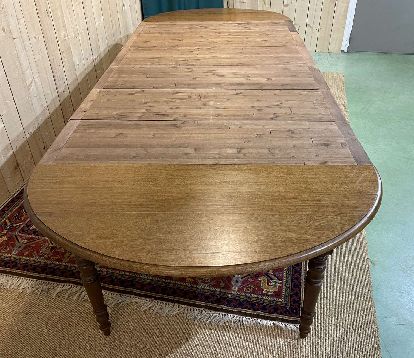 Louis Philippe style 8-foot mahogany table, beautifully made in the 1970s
