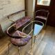 Mid-Century Modern Lounge Set in Brass, 1960s, Set of 4