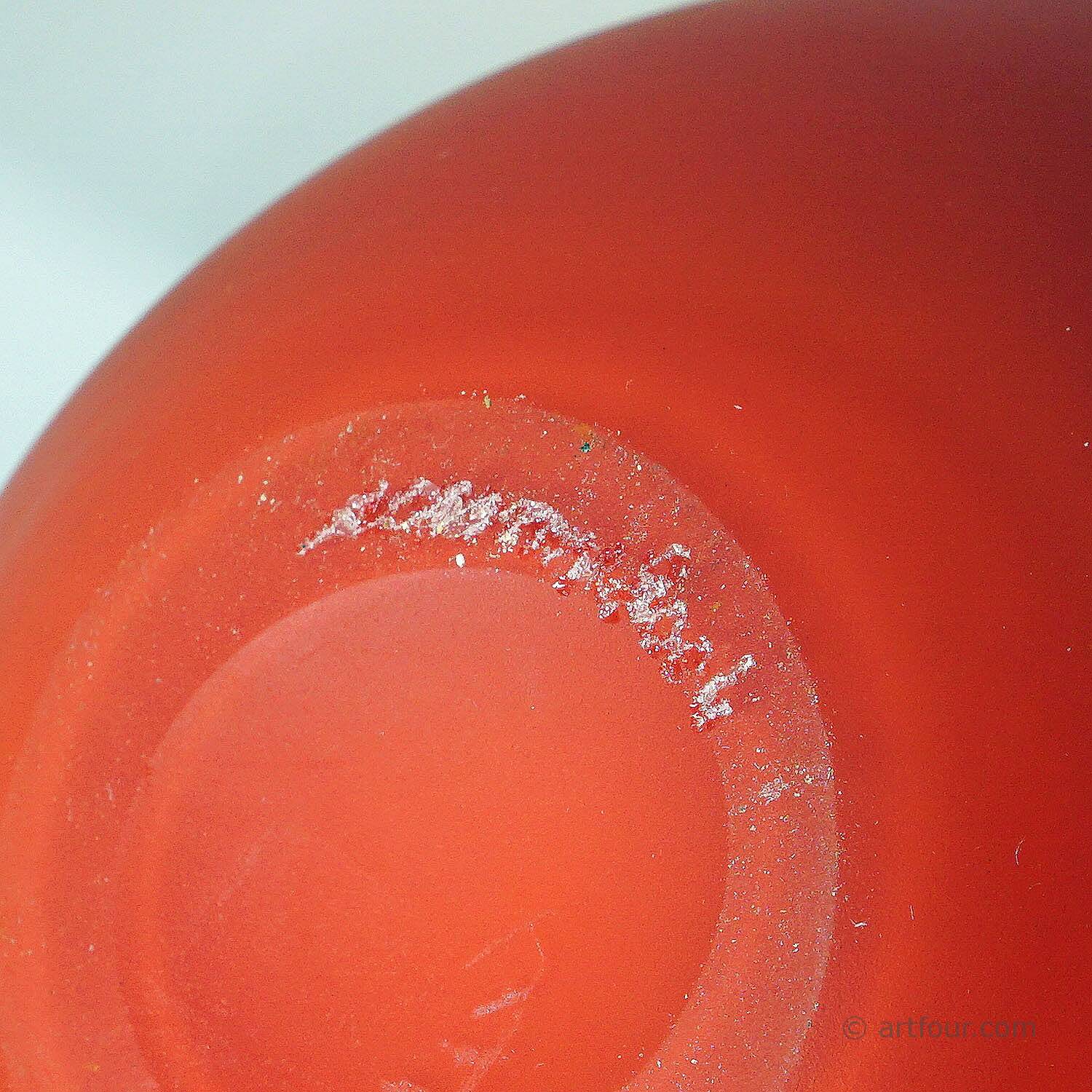 Venini art glass vase from the 'Quarzi' series, Murano 2004