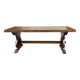 1970s mahogany monastery table - L=2m W=80cm H=75cm