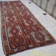 Vintage Turkish hallway rug 135x359 cm