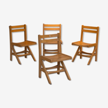 Lot 4 chaises montagne 1960