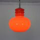 Glass ceiling lamp from Peill & Putzler, 1960s