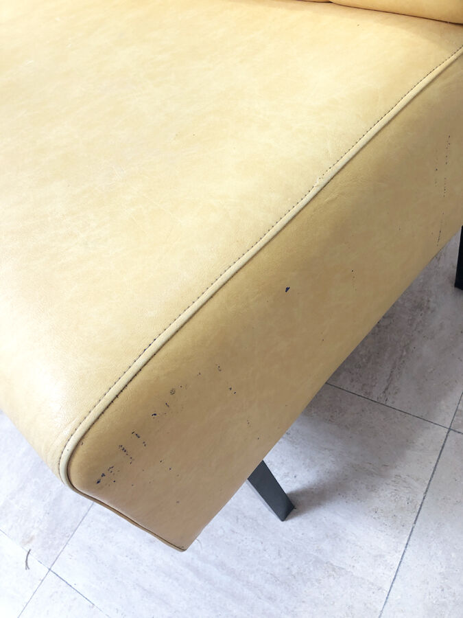 Banquette rockabilly vintage jaune1960