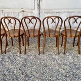 Lot Series of 6 art nouveau bentwood bistro chairs
